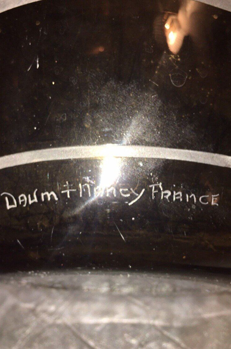 DAUM NANCY Important Art Deco Vase Signed Height 38 cm Signed