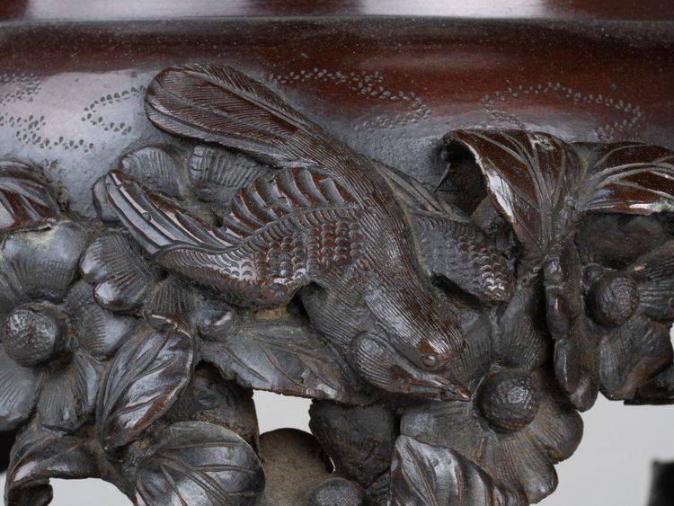 Bronze Incense Burner – Koro with Bird and Large Shishi Decor Japan