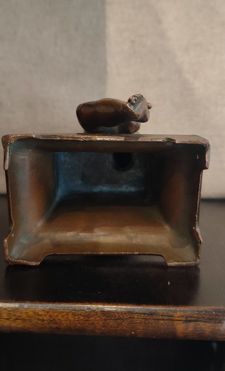 Bronzo, Scultura, Bambino con flauto, Ragazzo, Rame, XIX secolo