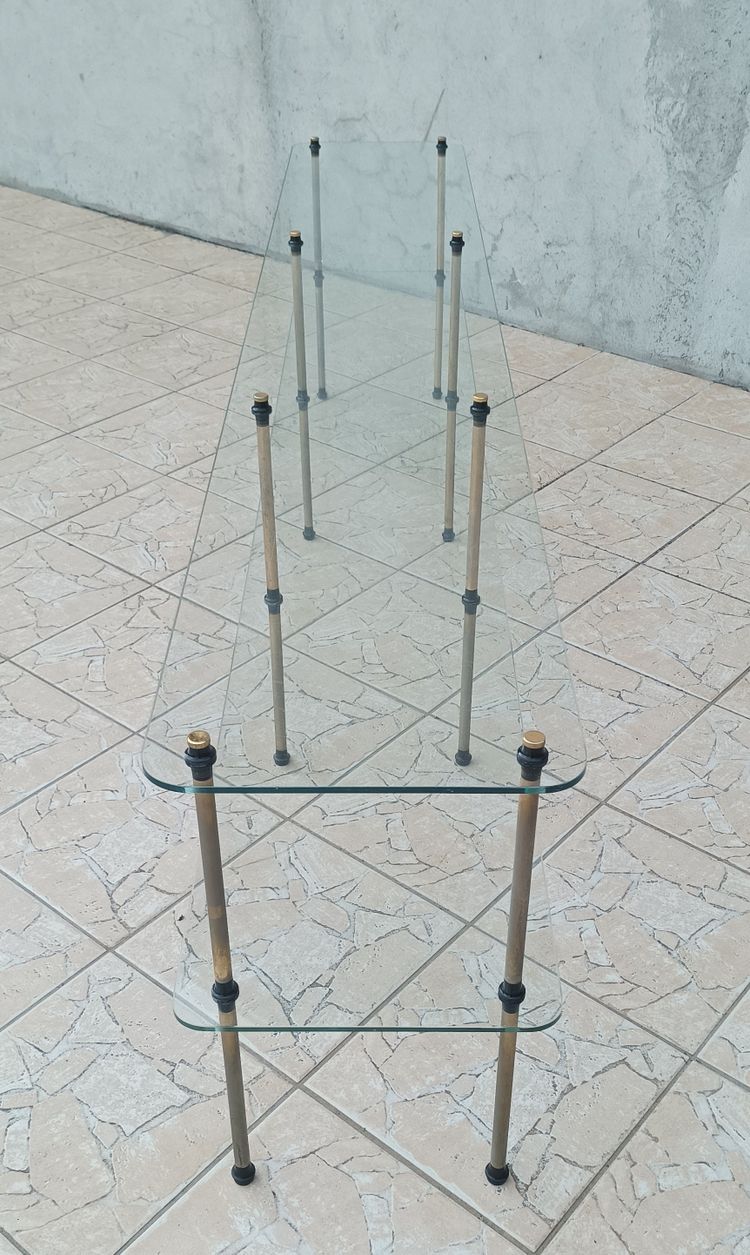 60's vintage large shelf enfilade store display