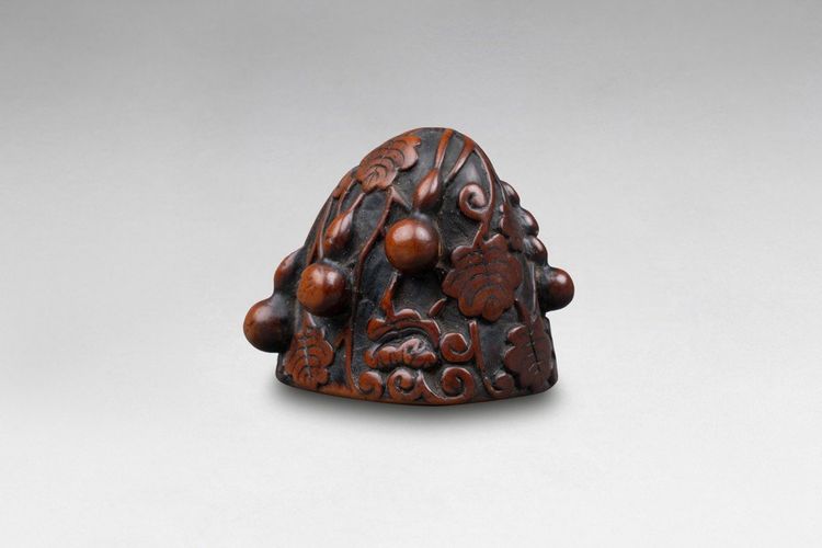 Netsuke - Coloquintes, Calebasses Et Leurs Feuillages. Japon Edo