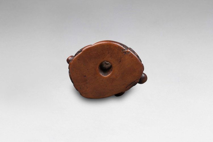 Netsuke - Coloquintes, Calebasses Et Leurs Feuillages. Japon Edo