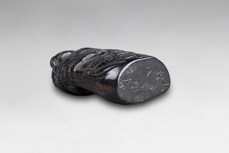 Netsuke e cachet. Personaggi in un paesaggio. Giappone Edo