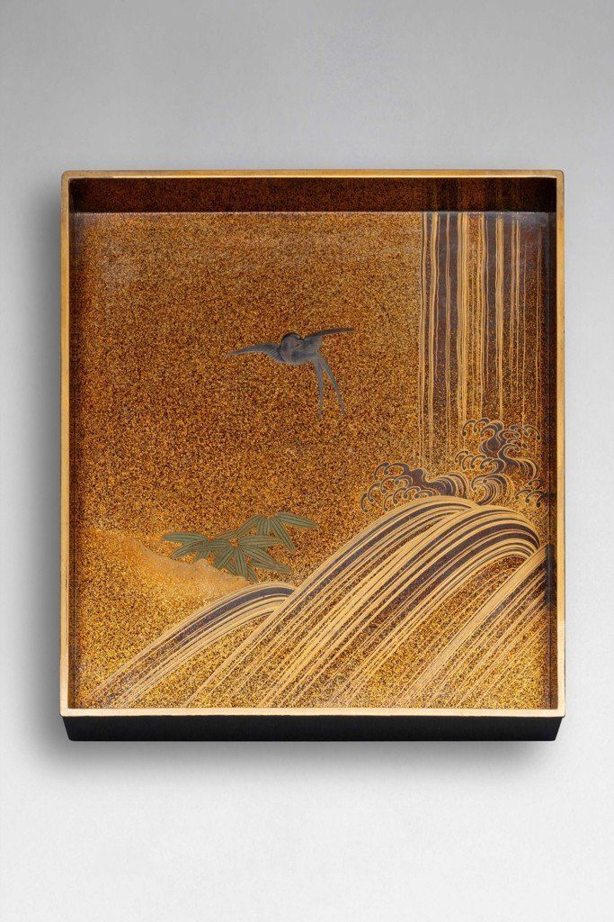 Suzuribako - Japanese Shishi Lacquer Writing Case, Meiji Japan