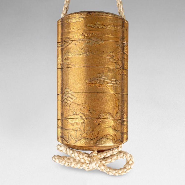 Petit Modèle Inro En Laque Or Japon Edo 18e Siècle