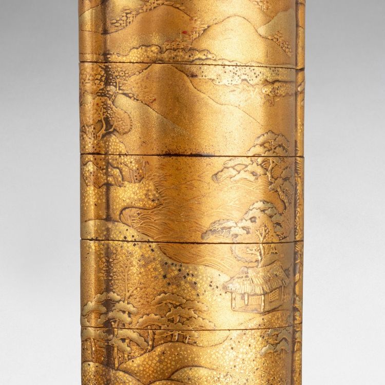Petit Modèle Inro En Laque Or Japon Edo 18e Siècle