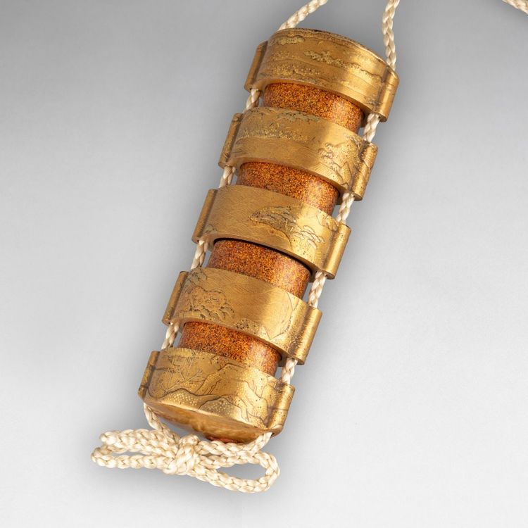 Petit Modèle Inro En Laque Or Japon Edo 18e Siècle