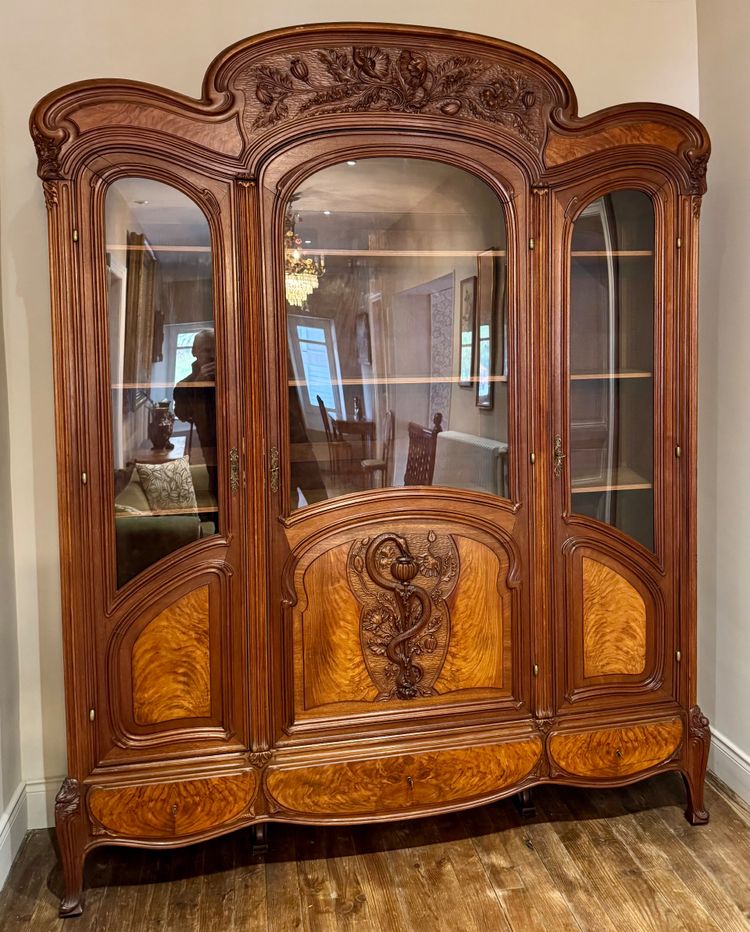 Bibliothèque / Vitrine Art Nouveau 