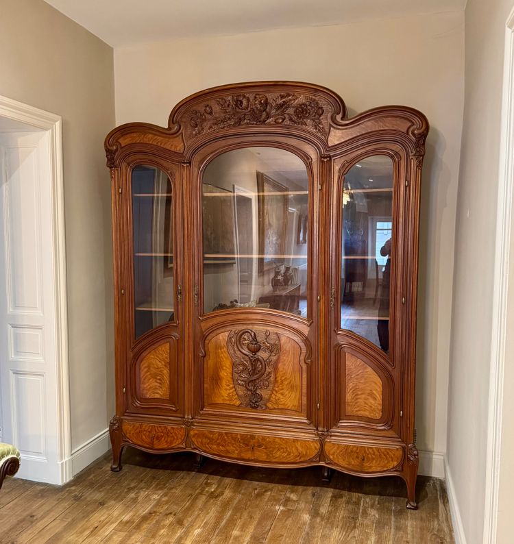 Bibliothèque / Vitrine Art Nouveau 