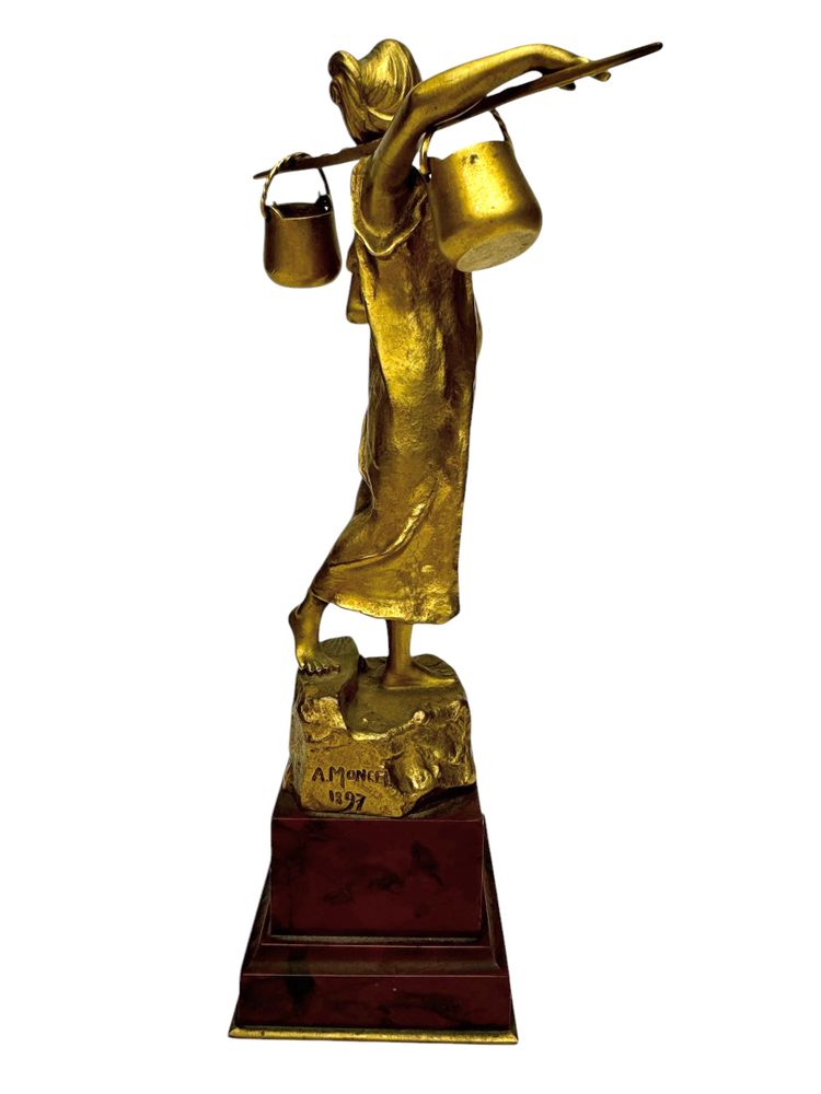 A. Moncel bronze Water carrier
