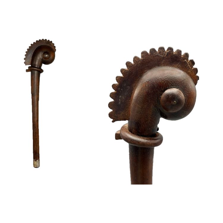 RÉCADE CÉPHALOPHORME - Culture Fon ?, Bénin - XIXème siècle