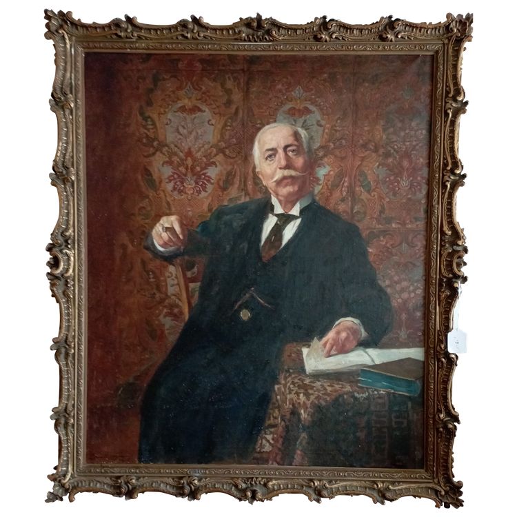 oil on canvas portrait by Jean Mayné
