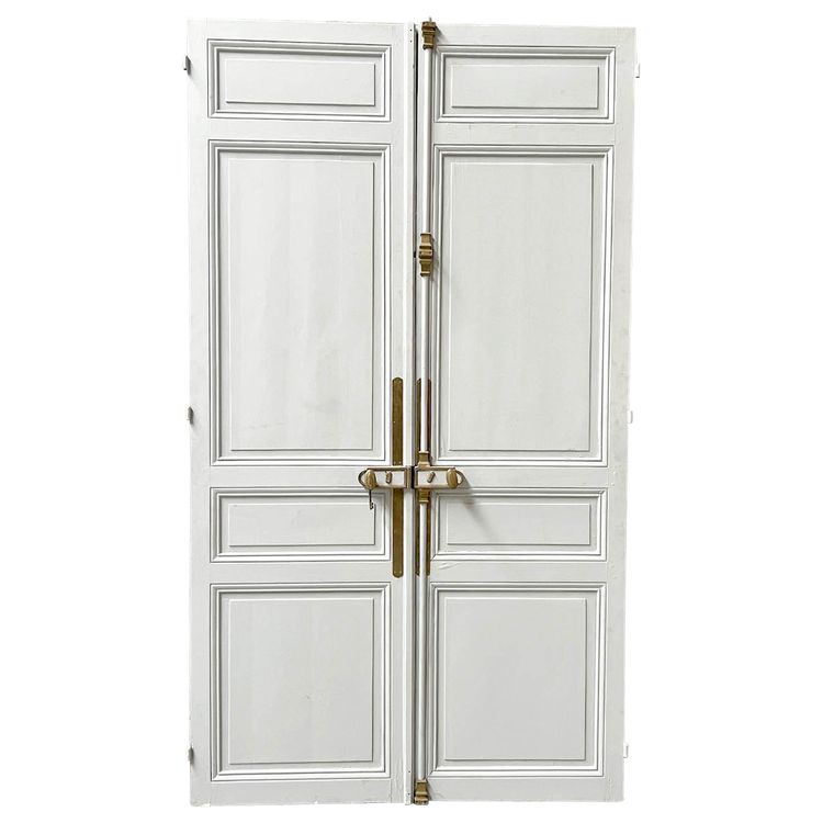 Double porte style haussmannien avec serrure 140x250cm
