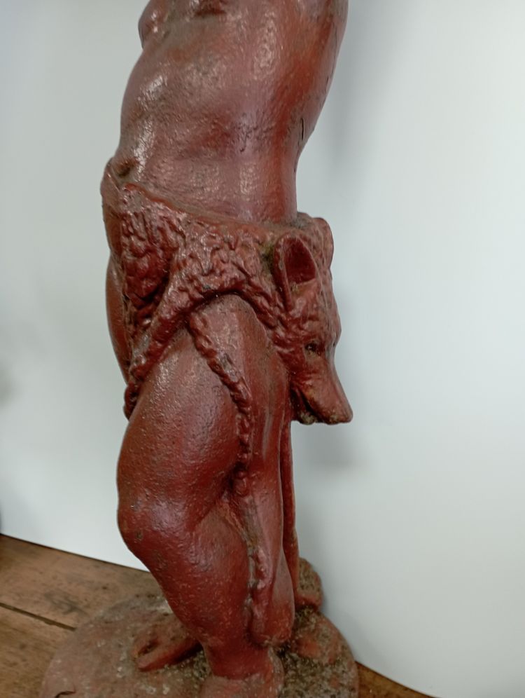 coppia di putti in ghisa di Durenne