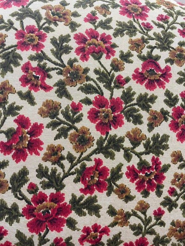 Paire de fauteuils bergères Art Déco / Vintage à fleurs