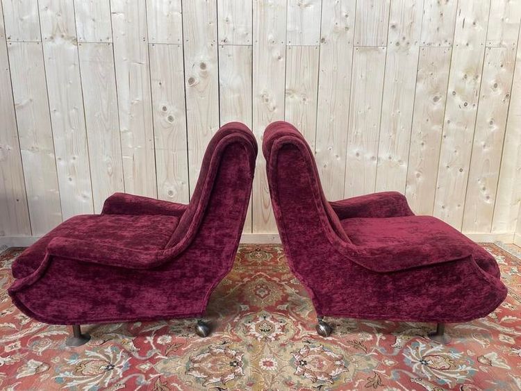 Pair of armchairs 1960 Arflex