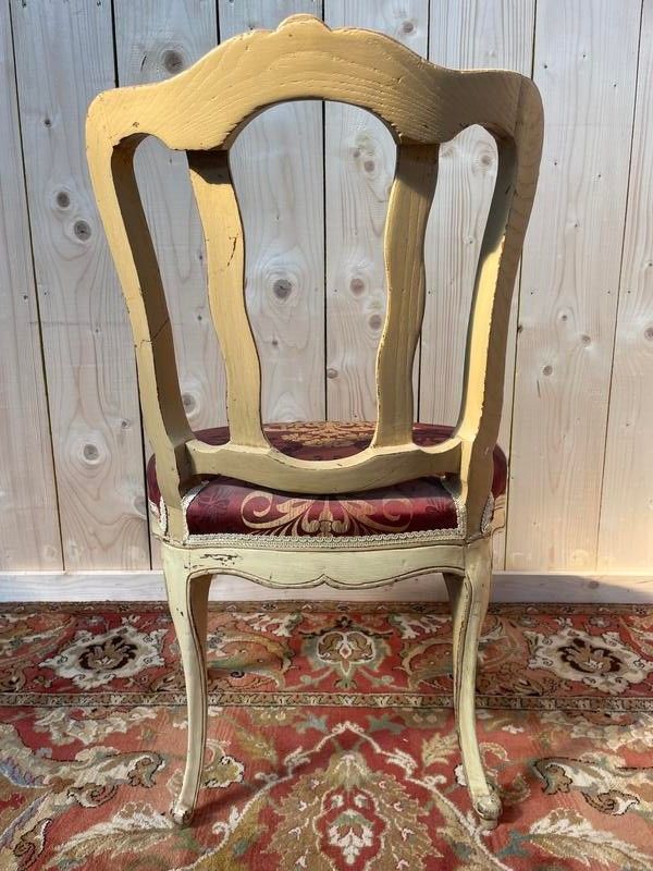 Suite of 6 Venirian chairs era Louis XV