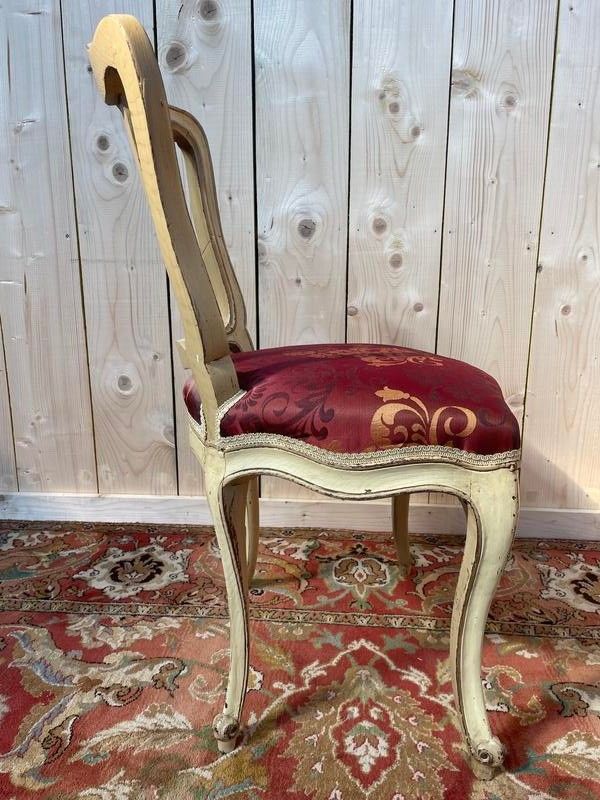 Suite of 6 Venirian chairs era Louis XV