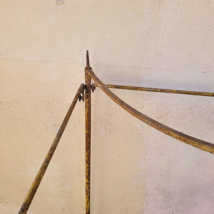 Large Canopy Bed In Antique Steel, Late 18th Early 19th Century