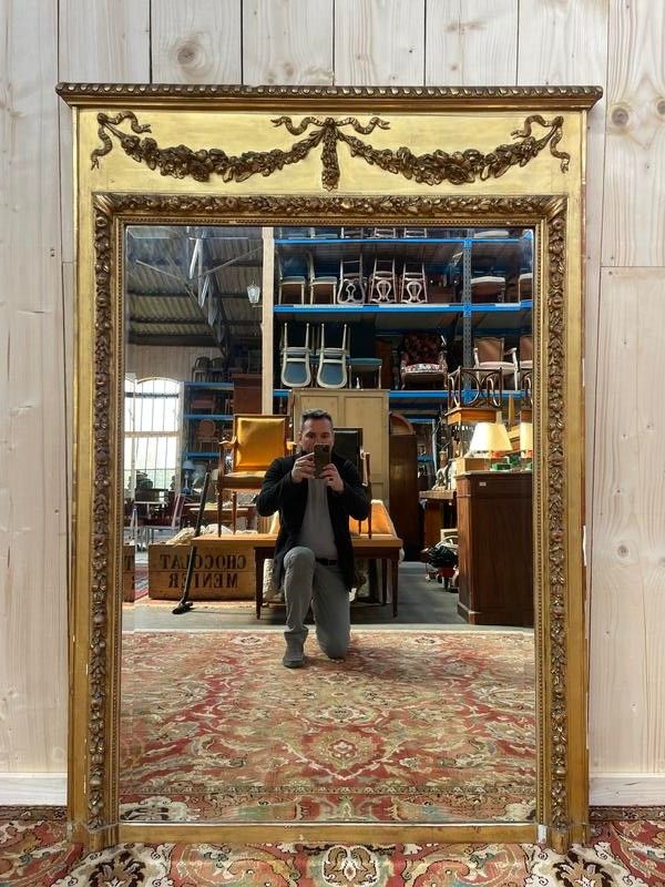 Mirror - Trumeau Style Louis XVI era napoleon III