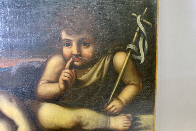 Huile Sur Toile "les Chérubins" école Italienne XVIIème 