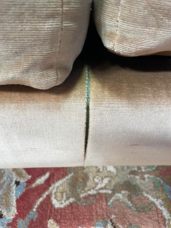 Beige sofa and velvet 1980
