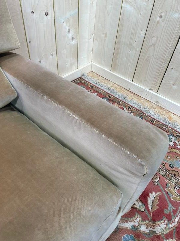 Beige sofa and velvet 1980