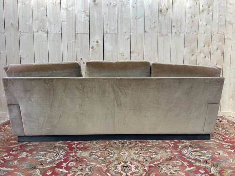 Beige sofa and velvet 1980