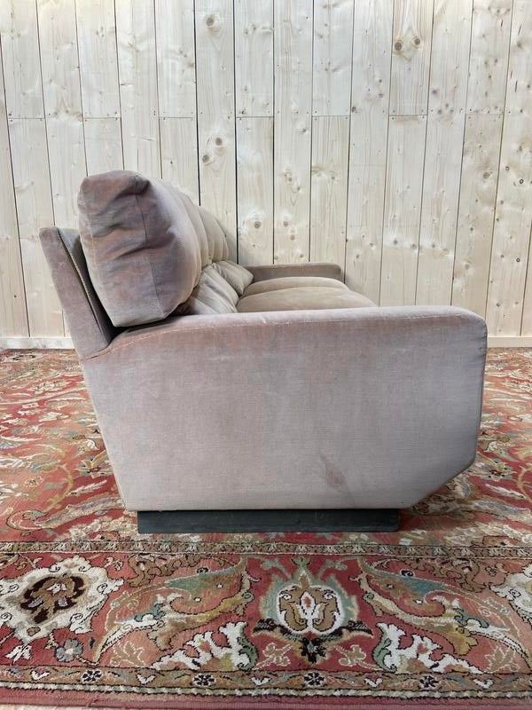 Beige sofa and velvet 1980