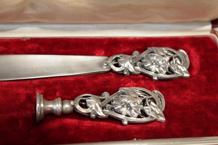 Set mit 3 Schreibutensilien zum Schreiben um 1900