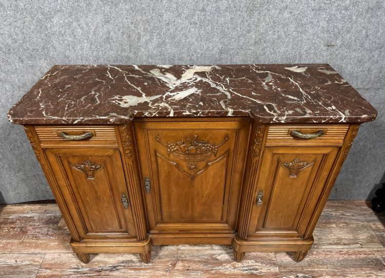 Attractive Art Deco period sideboard in walnut circa 1925