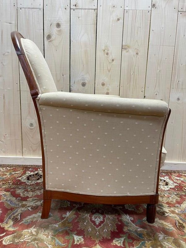 Fauteuil - Bergère époque Art Déco en noyer 