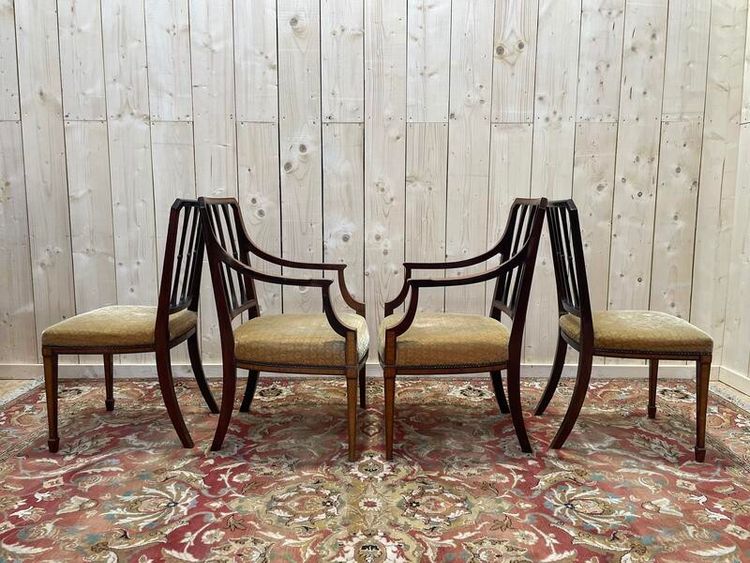 Pair of English chairs and pair of chairs