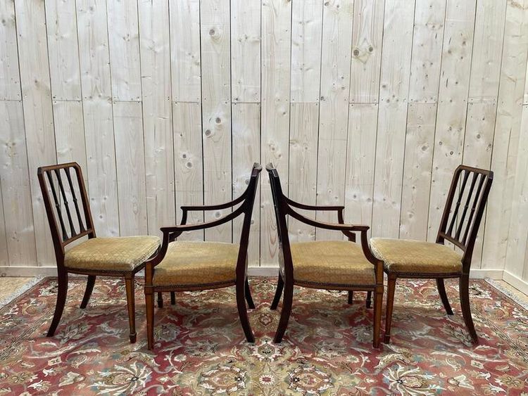 Pair of English chairs and pair of chairs