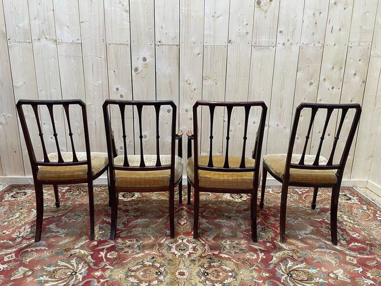 Pair of English chairs and pair of chairs