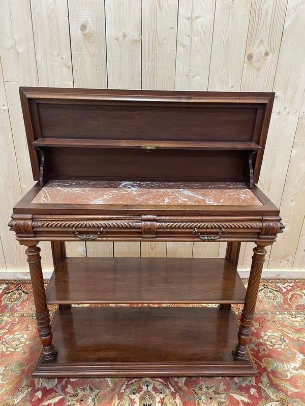 Desserte - Console Henri II en noyer 