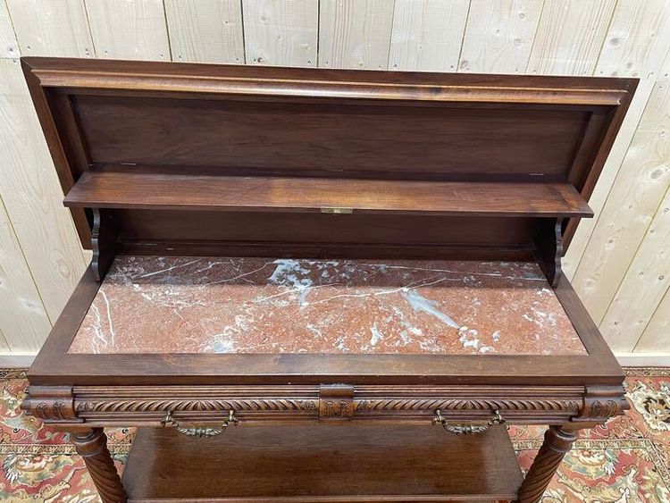 Desserte - Console Henri II en noyer 