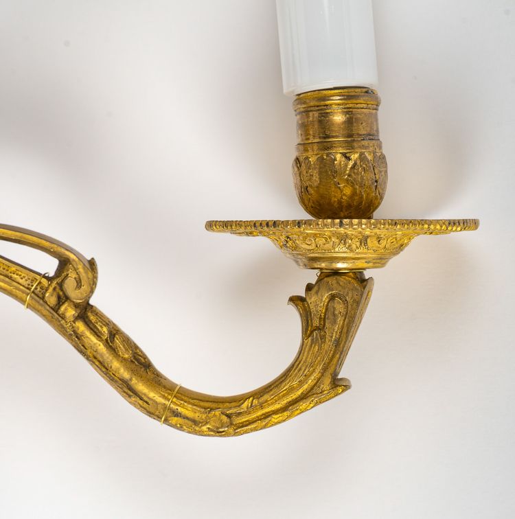 Paire d'Appliques Asymétriques en Bronze Doré, Époque Régence (1715-1723)