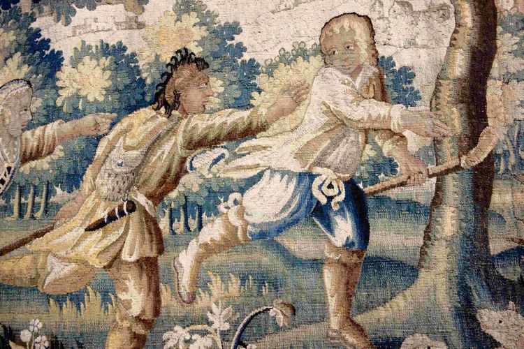 Large Aubusson tapestry "The Fox Hunt", early 18th century
