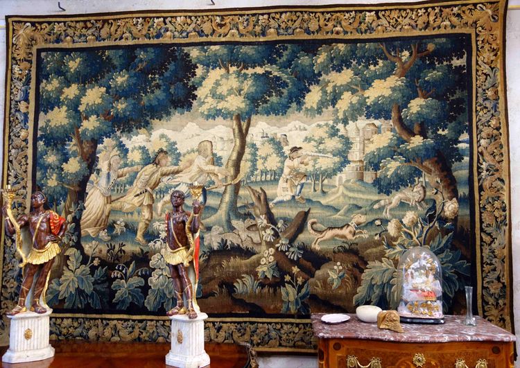 Large Aubusson tapestry "The Fox Hunt", early 18th century