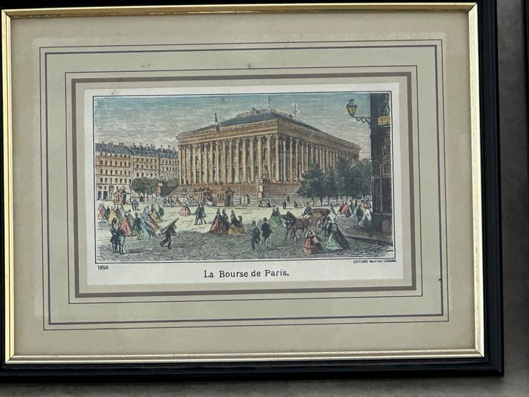 6 engravings Paris