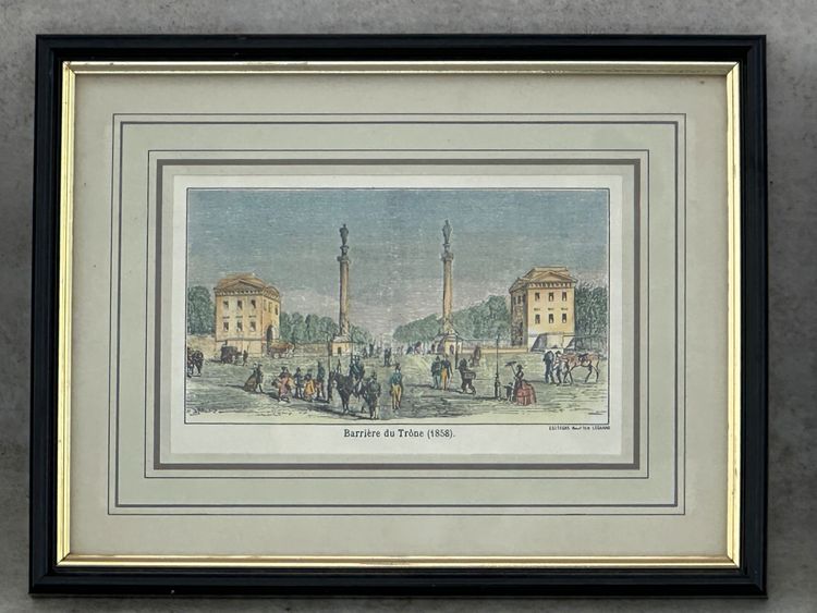 6 engravings Paris