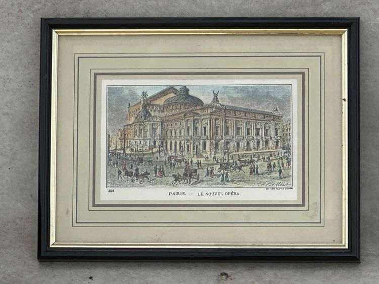 6 engravings Paris