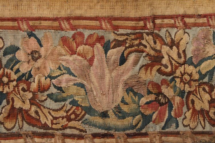 Fine verdure, tapisserie du XVIIIème siècle, atelier flamand