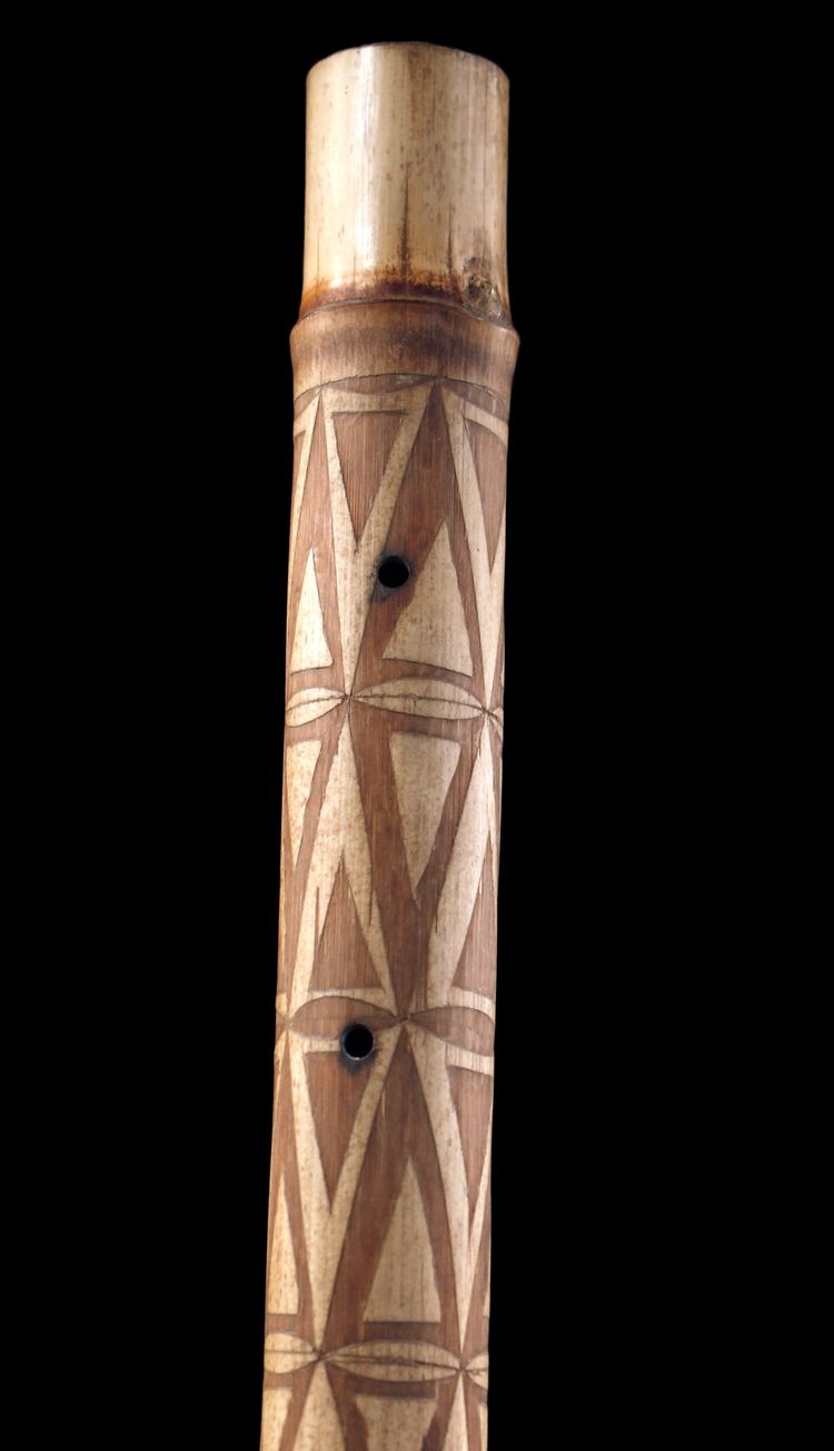 Zeremonielle Flöte aus Bambus, traditionelles Instrument, ozeanische Kunst, Stammeskunst, Ozeanien, Vanuatu