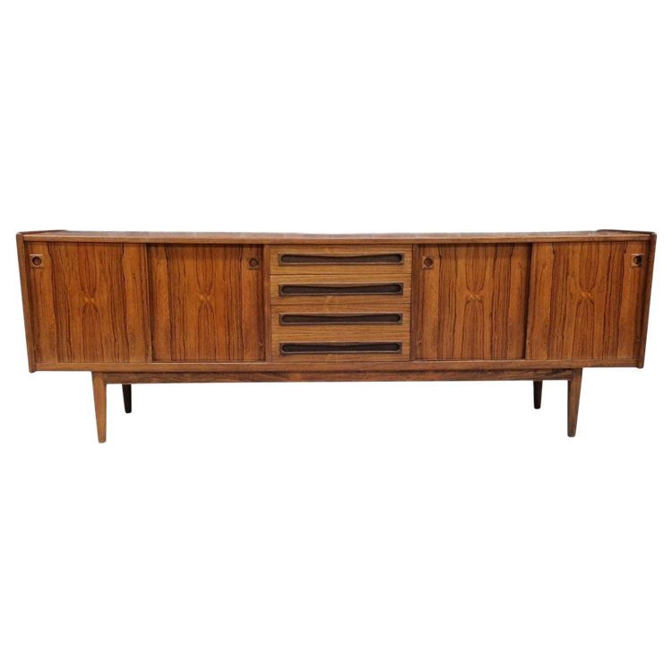 Credenza vintage in palissandro scandinavo, Johannes Andersen
