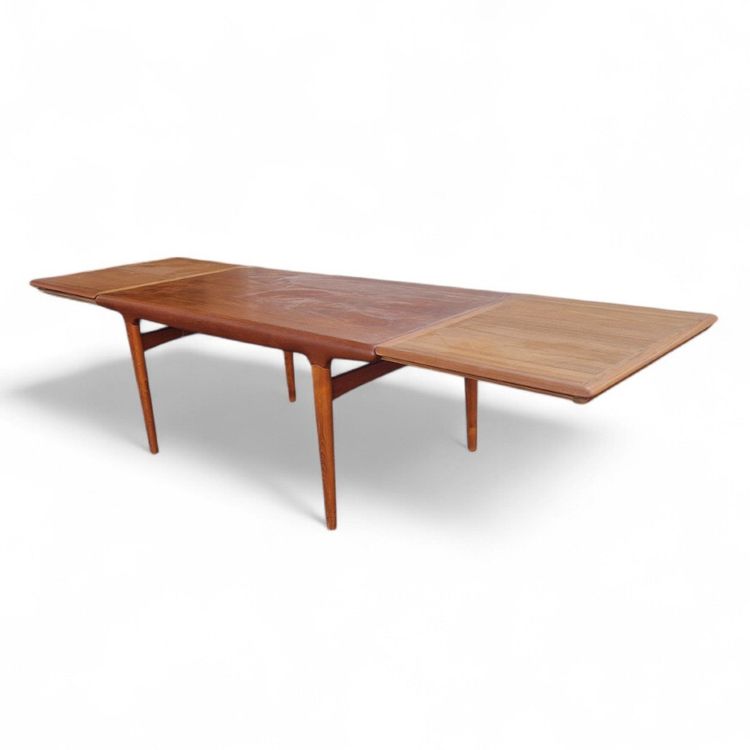 Very Large Vintage Scandinavian Teak Dining Table, Johannes Andersen