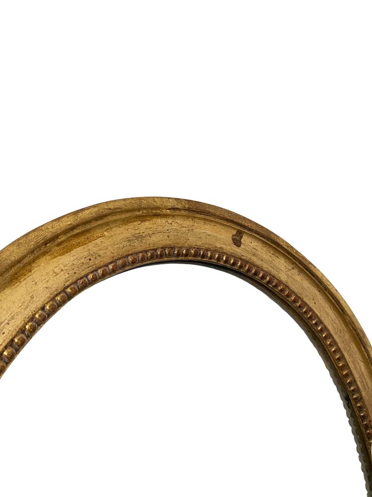 19th century gilded wood mirror - Louis XVI style - 46cm x 54cm