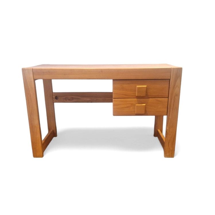 Vintage Schreibtisch aus massivem Ulmenholz, Dlg Maison Regain