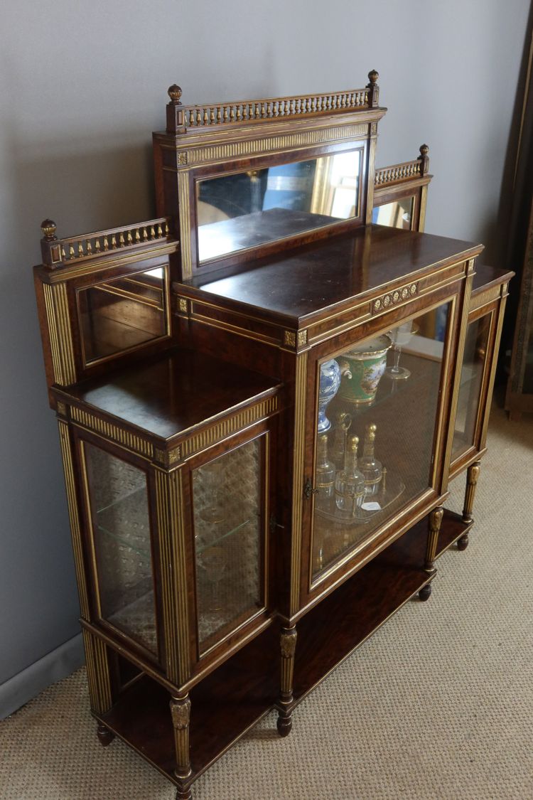 LOUIS XVI STYLE DISPLAY CABINET NAPOLEON III